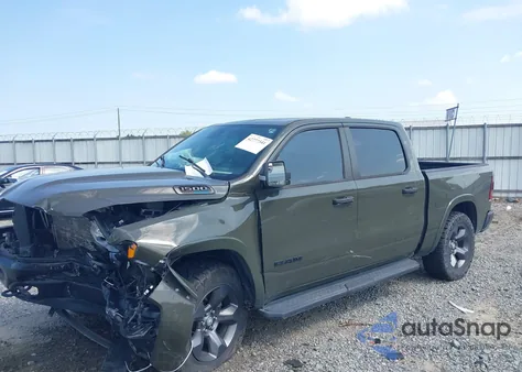 2021 Ram 1500 Big Horn 4X4 5'7 Box from USA, damaged, VIN 1C6SRFFT1MN669459